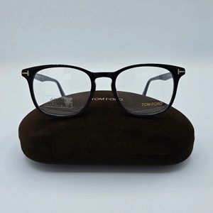 NIB Tom Ford Eyeglasses TF 5505-F Asian Fit Black Frame Brand New Free Shipping